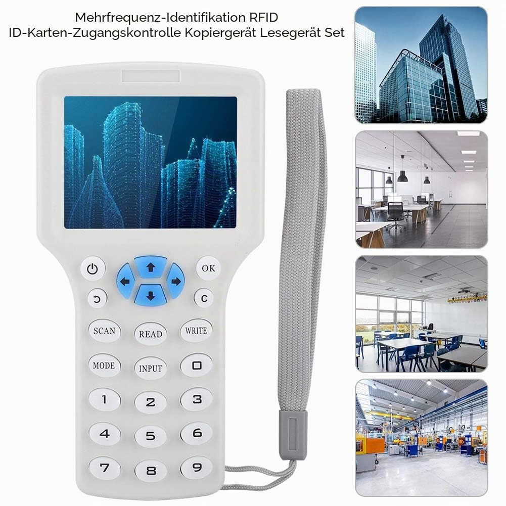 Sonew Handheld RFID Kartenleser Kopierer 3,2-Zoll-HD-Farbbildschirm Smart ID Kartenleser Türzugriffskontrollsensor
