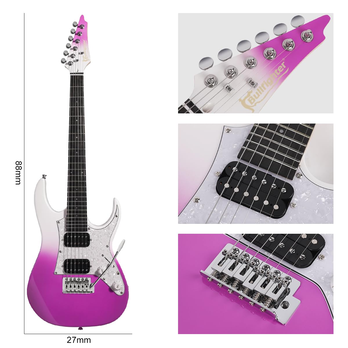 Amazon | Bullfighter 34インチ キッズエレキギター 初心者キット ST