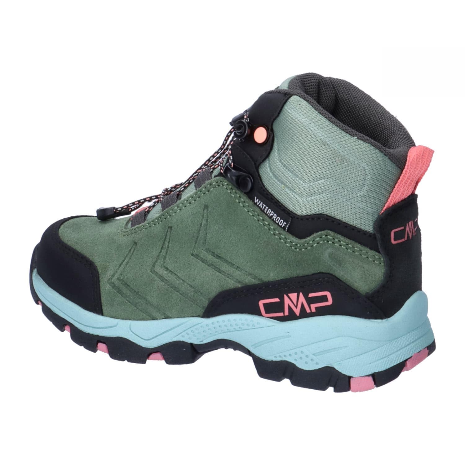 CMP Kids Melnick Mid Trekking Shoes WP, Botas para Senderismo Unisex niños, Green, 30 EU