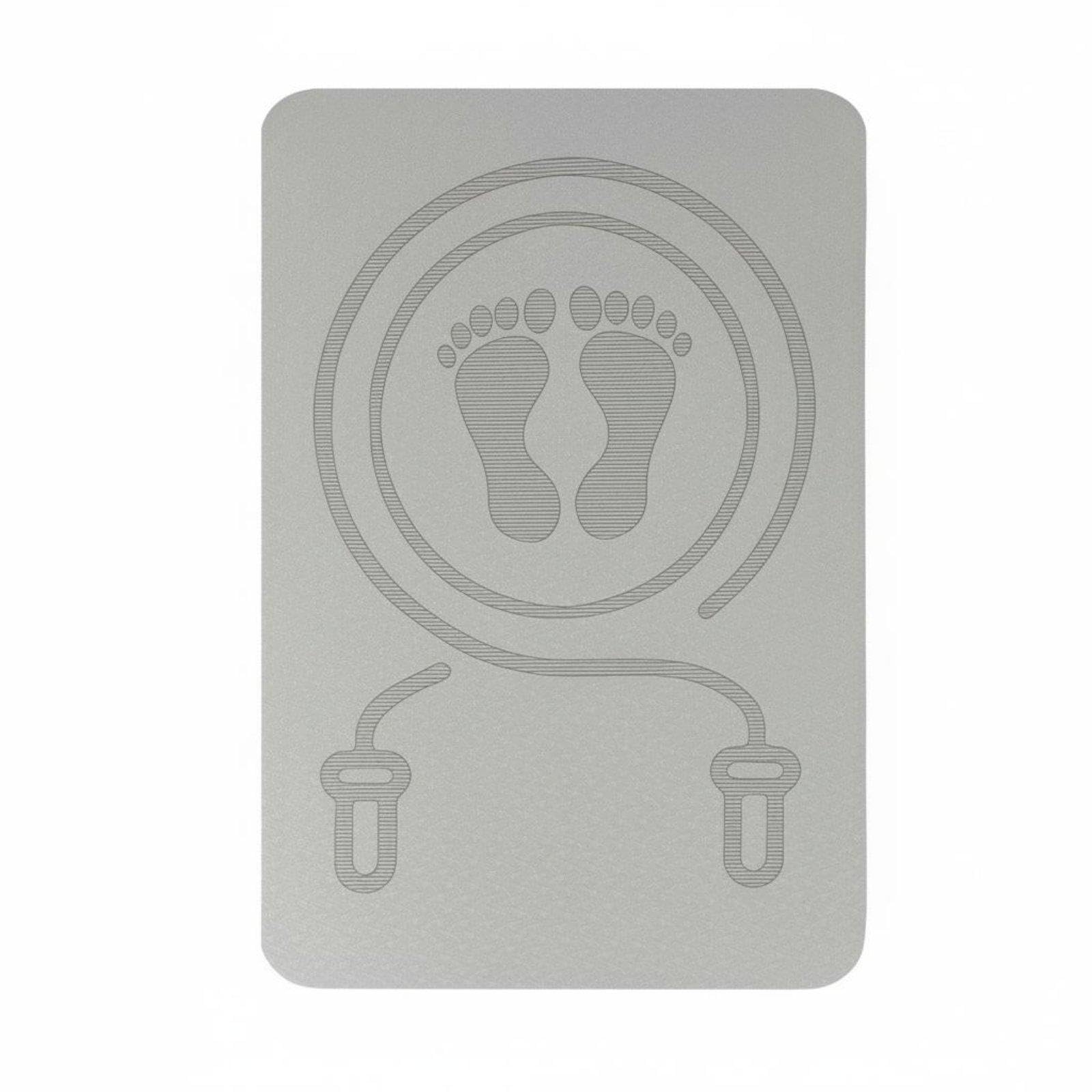Jump Rope Mat Thickened Skipping Mat Multi-Functional Soundproof Exercise Pad for Indoor, Home, Apartment Gray 20MM-image-45