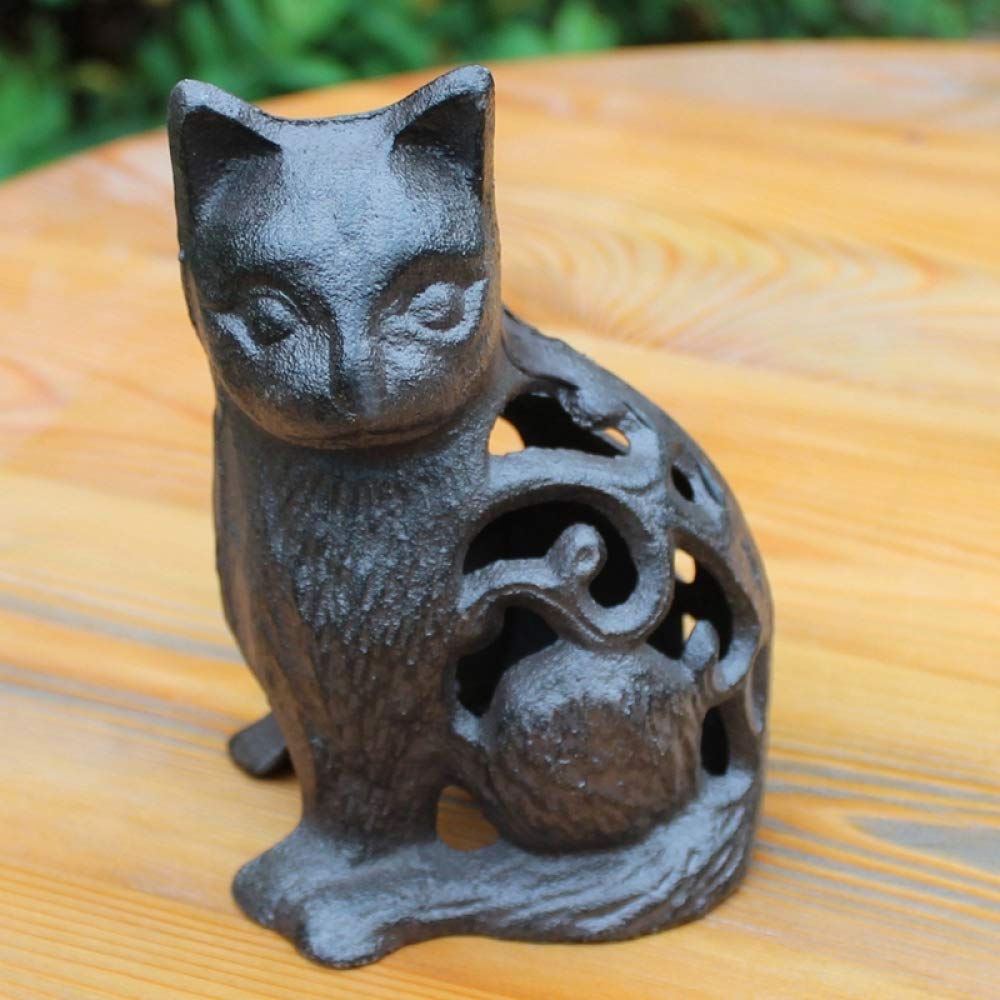 Klyno Cat Memorial Gifts voor verlies van sympathie cadeau, engel oranje kat beeldjes engelen standbeeld voor geliefden ter nagedachtenis van overlijden (oranje kat