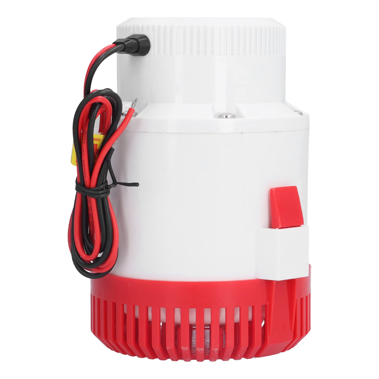 Alomejor Duża Pompa Zęzowa Wytrzymała, Odporna na rdzę Pompa Głębinowa do Drenażu i Oczyszczania ścieków. Materiał ABS (DC12V 3700GPH)