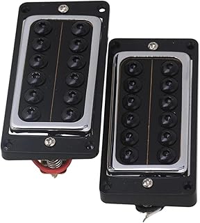 2xPlastic Frame Black Electric Guitar Humbucker Pickup With L Wrench guitar pickup set