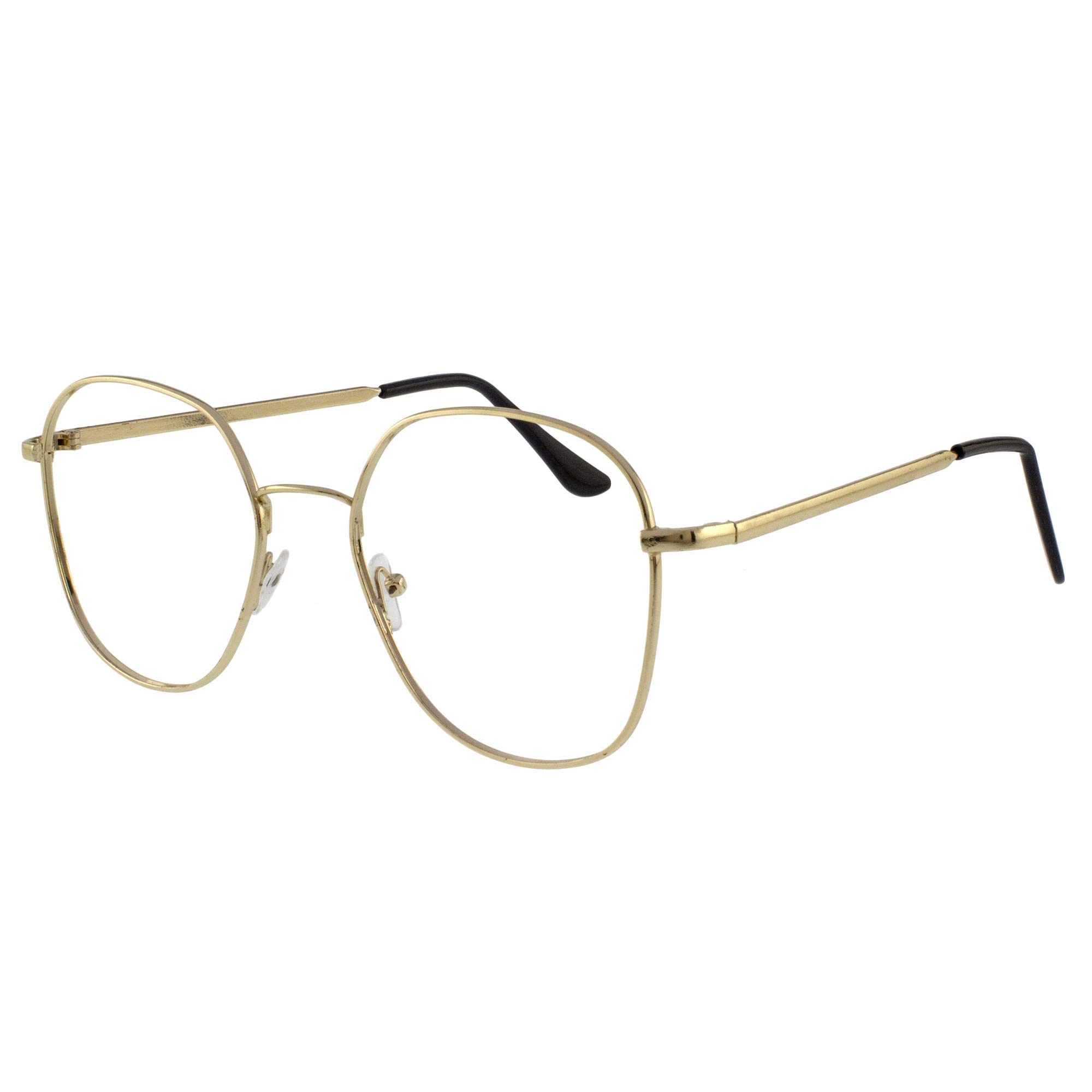 AUGEN By Visions India Unisex Spectacles With Blue Cut Lenses & Anti-Glare Coating Which Protects Eyes From Blue Light From Computer, Moble, Tablets, Laptop (Zero Power) (510 Gold) (B08R91JCHD) Amazon Price History, Amazon Price Tracker