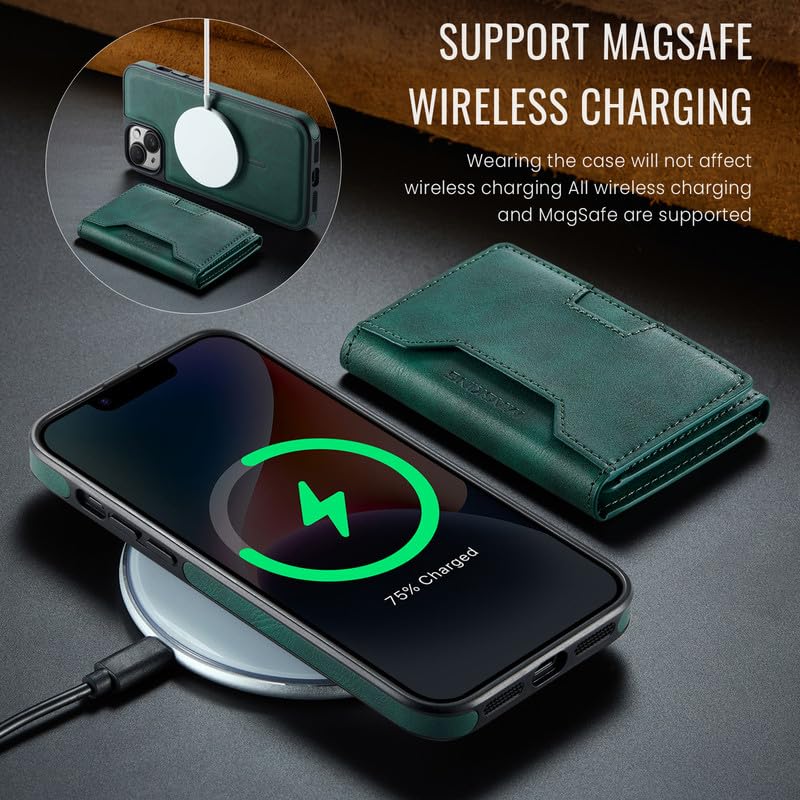 Funda cartera para iPhone 14 Plus ideal para viajar sin billetera 4