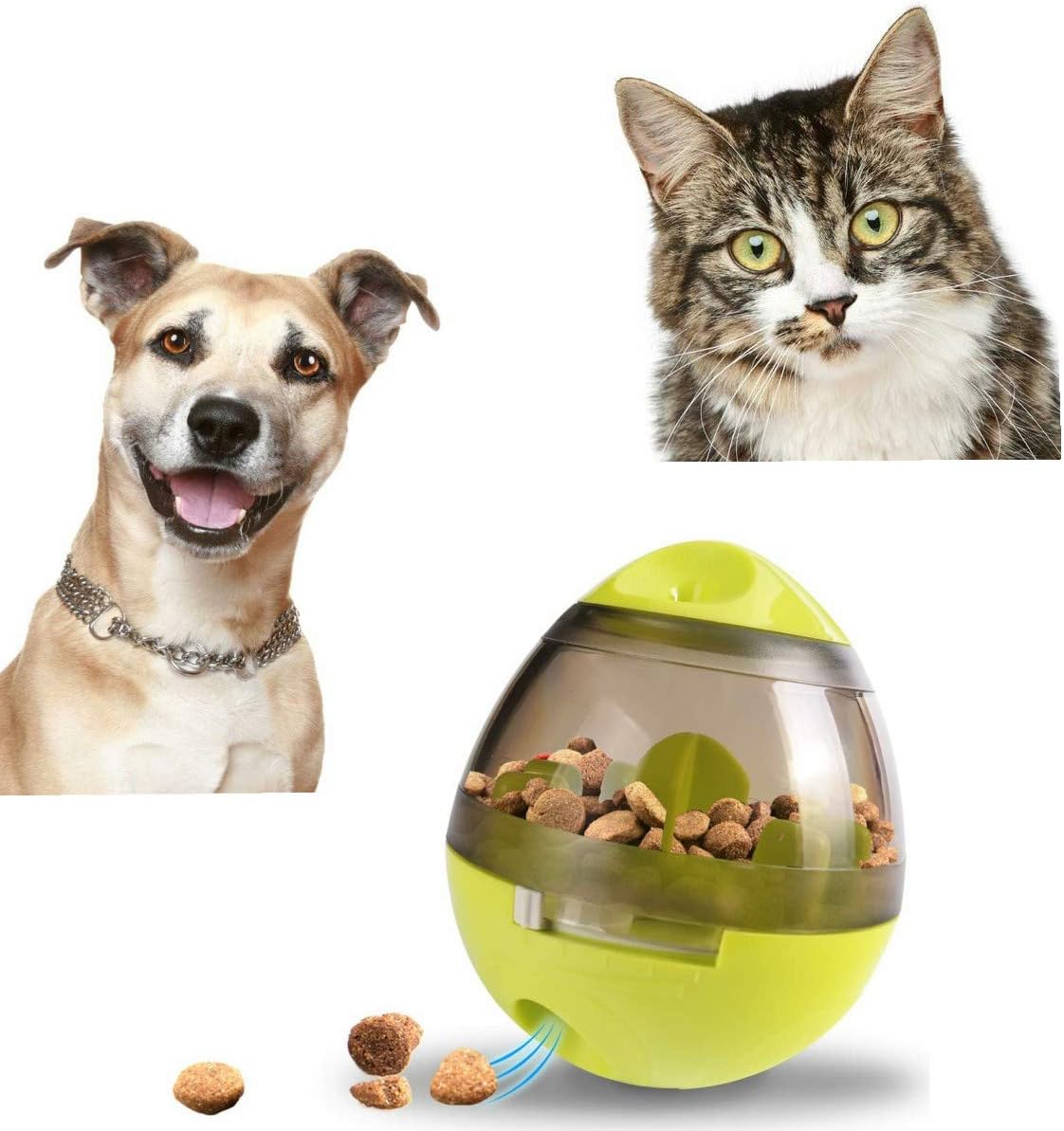 Starfo Dog Treat Ball Dispensing Slow Feeder Dog Bowls Interactive Dog Toys for Puppy & Cat