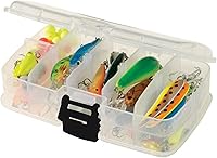Plano 3449-22 Small Double-Sided Tackle Box - 10-20 Adjustable Compartments, Rust-Proof Plastic for Fishing Gear