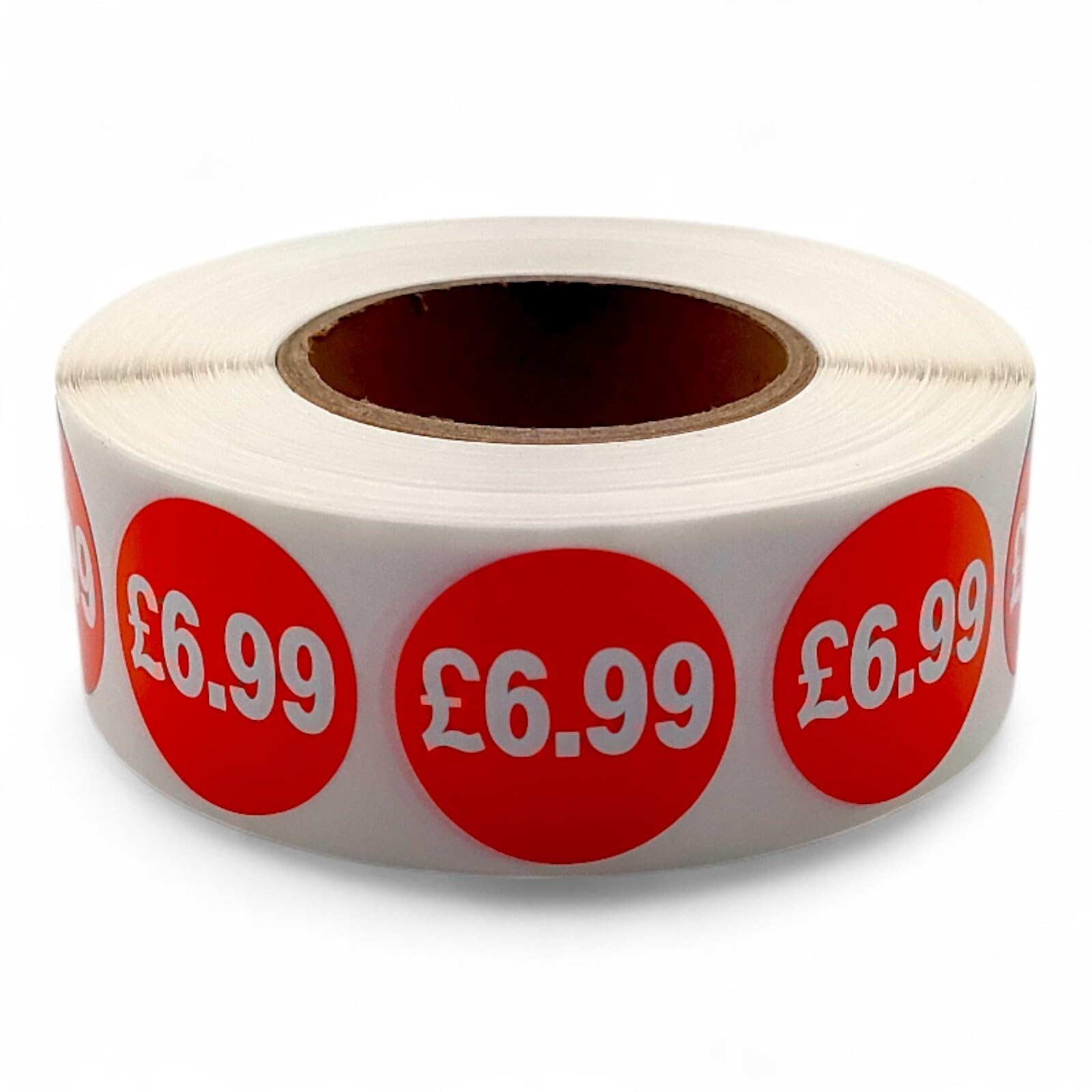 Price Stickers - 1000 Stickers - 25mm Red Self Adhesive Sticky Labels Rolls £6.99