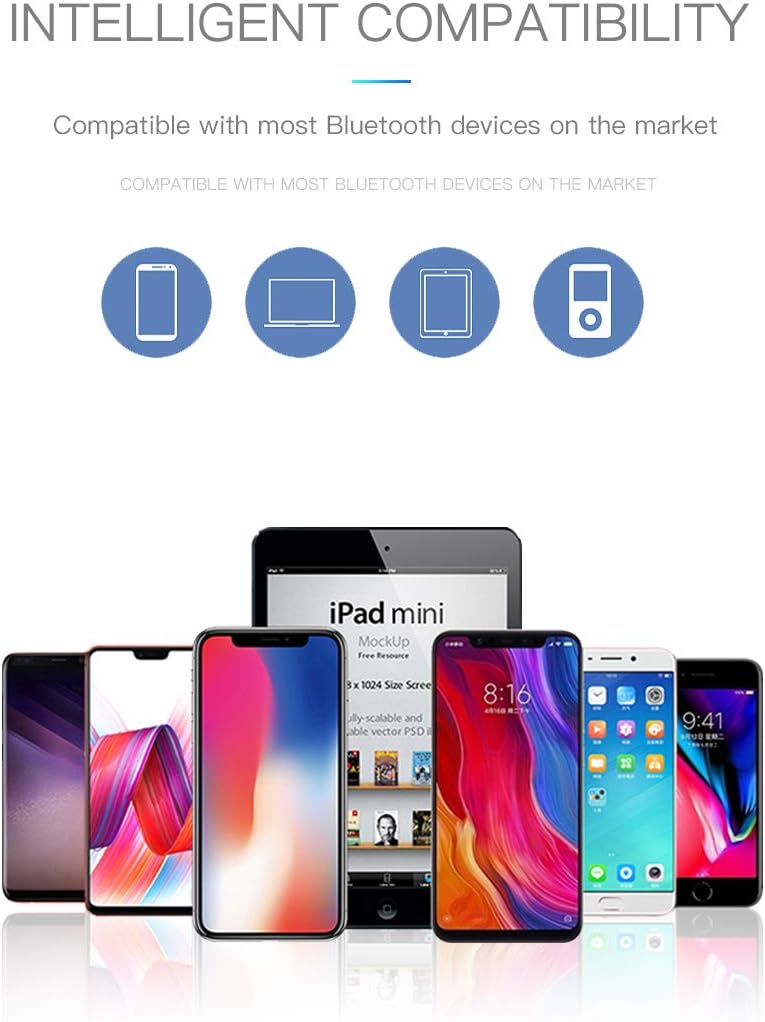 Flаѕh Sаlе Buу 1 gеt 1 Amazing 7 LED Bluetooth Headphones with 8Hours Playtime, Wireless Headsets Over Ear, Hi-Fi Stereo, Multi-Colored Breathing Led, Built-in Mic, Snug Fit Earphones for Game Video DJ (Grey Blue)