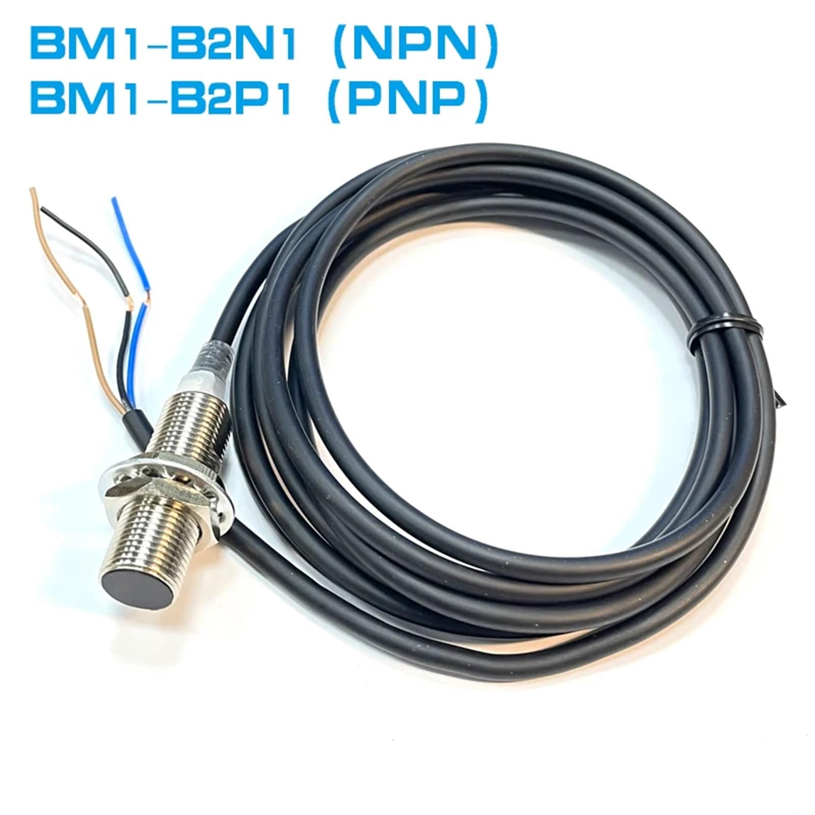 M12 przełącznik zbliżeniowy, indukcyjna indukcja metalowa, 12-24 VDC, NPN, PNP, NO(BM1-A5N1-A)