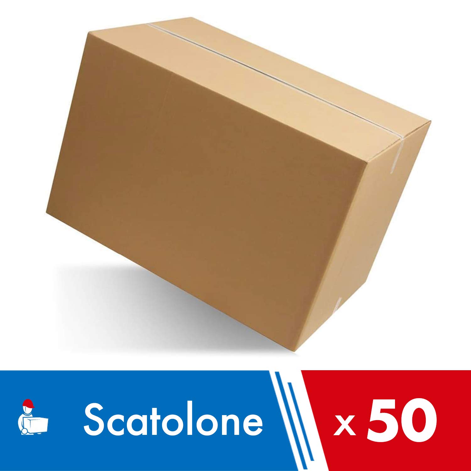 IMBALLAGGI 2000-50 Scatole Di Cartone Onda Singola 30x25x20 - Cartone Per Imballaggi Trasloco Spedizione - 50 Pezzi