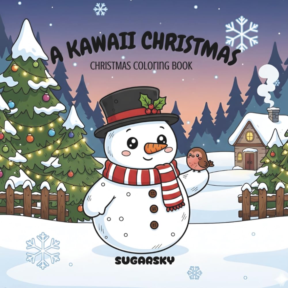 A Kawaii Christmas: coloring book