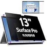 IPROKKO Magnetic Privacy Screen for Microsoft Surface Pro 11&sol;10&sol;9&sol;8&sol;X&comma; Surface Pro Privacy Filter 13 Inch&comma; Anti-Glare Blue Light Laptop Computer Monitor Screen Protector