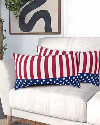 Miniatura 2 de Fundas de almohada tamaño King del 4 de julio, fundas de almohada suaves para cama, fundas de almohada decorativas de lujo, funda de cojín lumbar de