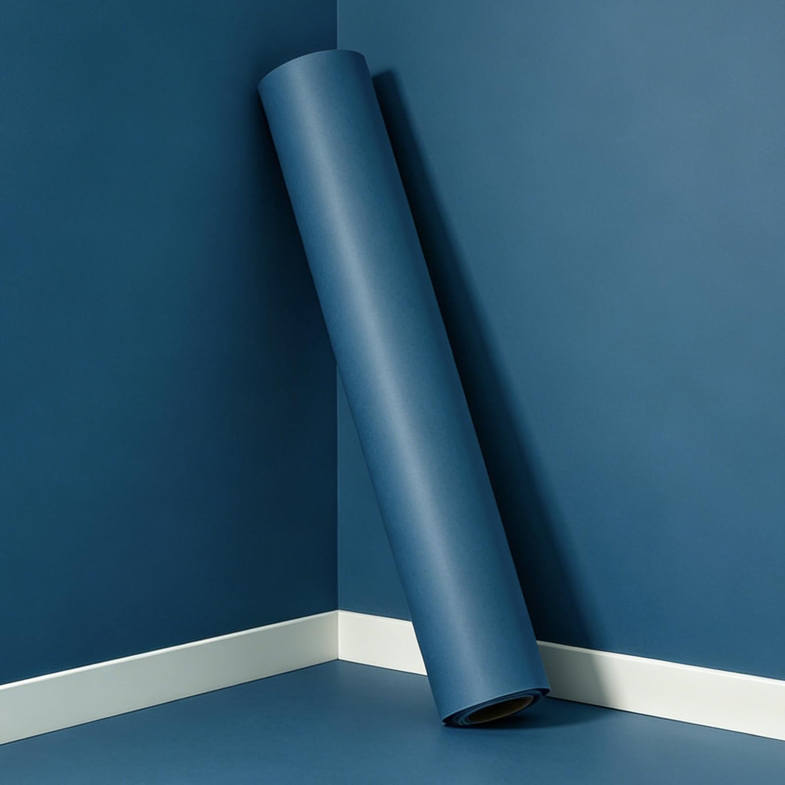 Papier peint texturé autocollant bleu mat Stickyart revêtement adhésif tiroir 40x210