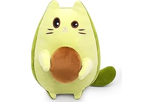 Adorable Avocado Cat Squishmallow Pillow