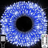 Christmas Lights Outdoor Decorations Long String Lights 8 Modes Plug in Waterproof Fairy String...