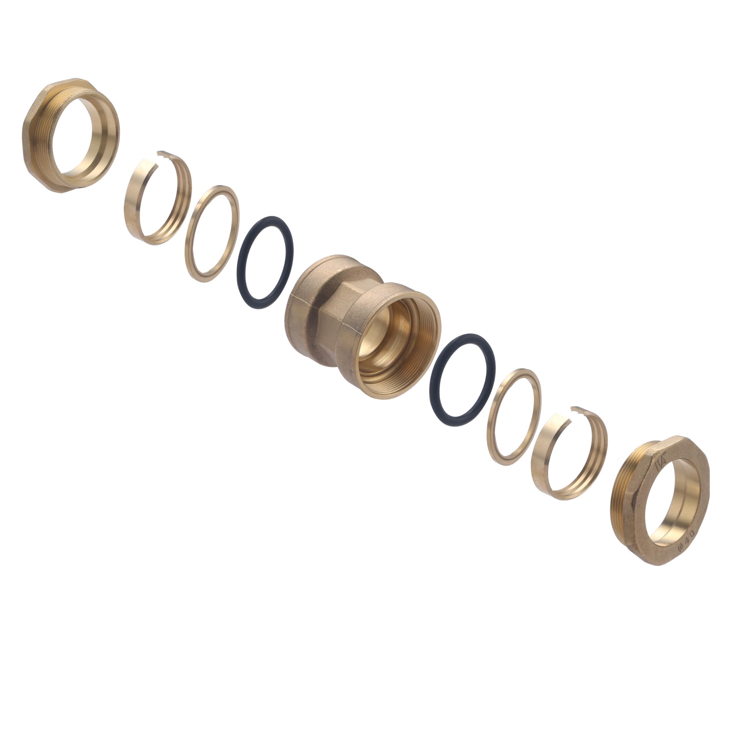 Raccord PE Laiton Jonction Egale Ø40 NOYON & THIEBAULT