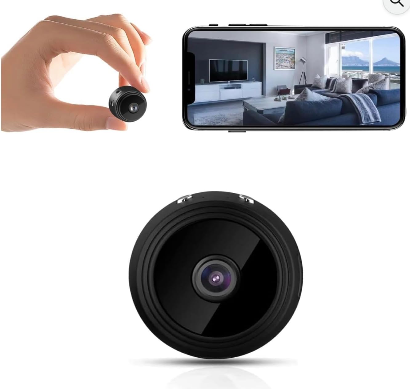 Spy Digicam WiFi, Smallest Hidden Cameras, HD1080P mini Residence Safety Cameras,Covert Child Nanny Cam with Cell Telephone App, Tiny Sensible Digicam for Indoor Video Recorder Activated Night time Imaginative and prescient