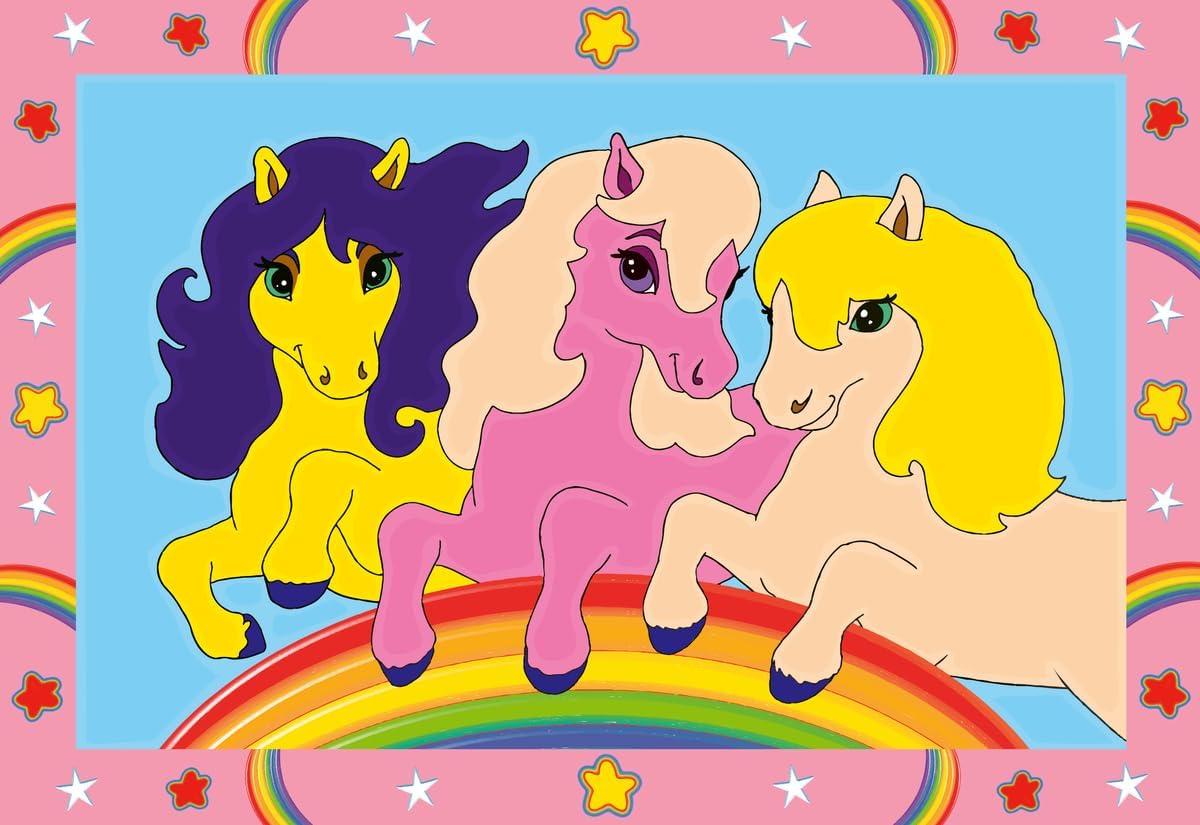 Ravensburger Prancing Ponies Paint by Numbers Kit for Kids - 23701 - Painting Arts and Crafts for Ages 5 and Up