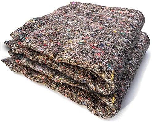 2 x Furniture Moving Van Removal Packing Transit Fabric Blankets