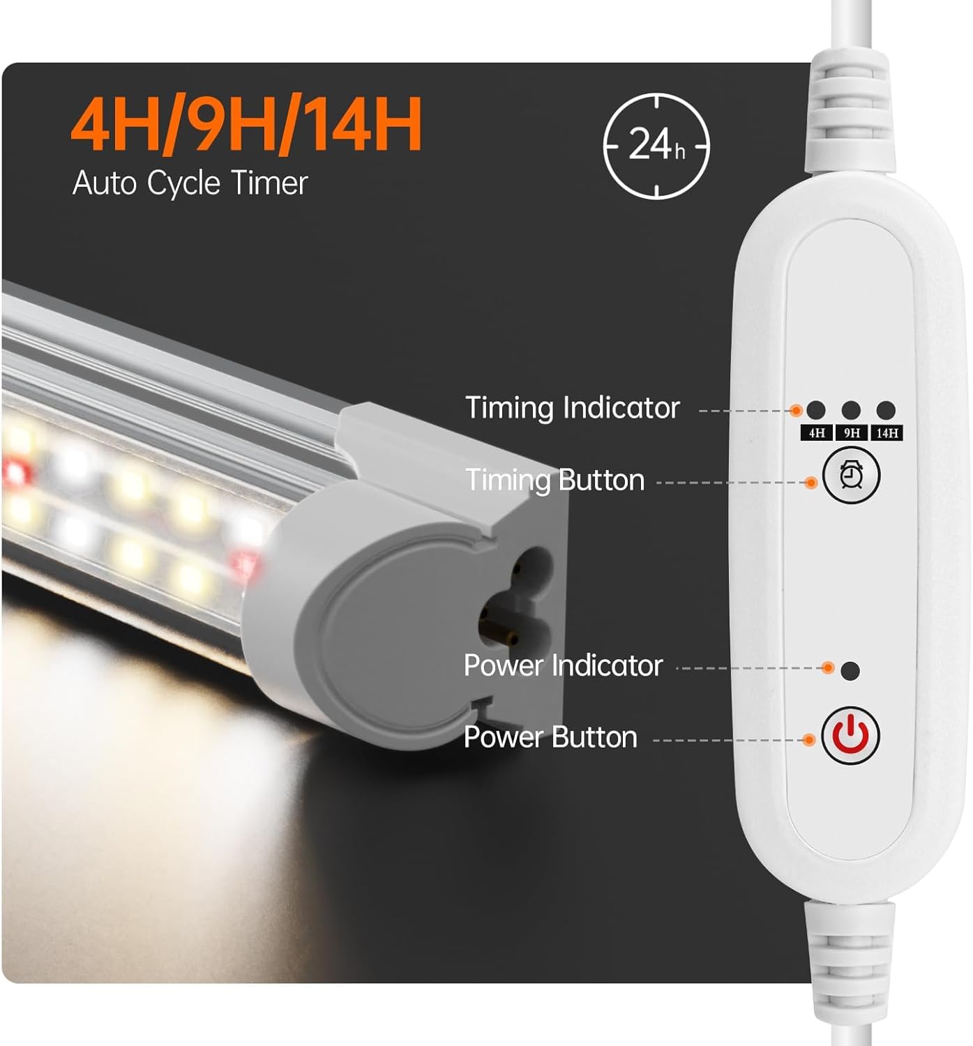 Bstrip Indoor-Gewächshaus, 4-stöckiges Foliengewächshaus mit Pflanzenlampe LED Vollspektrum, 159 cm Gewächshaus Klein zur Überwinterung von Pflanzen, ideal für Anbau, Keimlinge und Microgreens