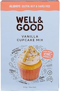 Well & Good Cupcake Mix with Van Frost 510 g