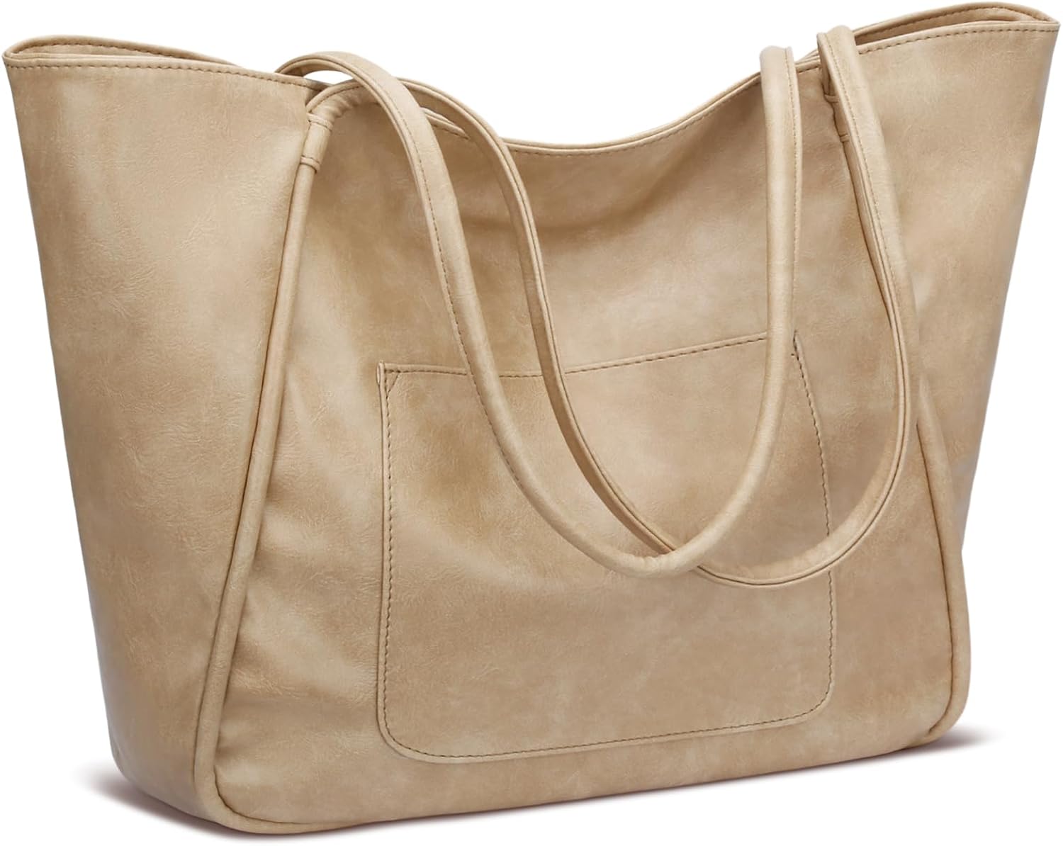 KKXIU Large Tote Bag for Women with Zipper Work Leather Travel Purse and Handbags KKXIU Large Tote Bag for Women with Zipper Work Leather Travel Purse and Handbags