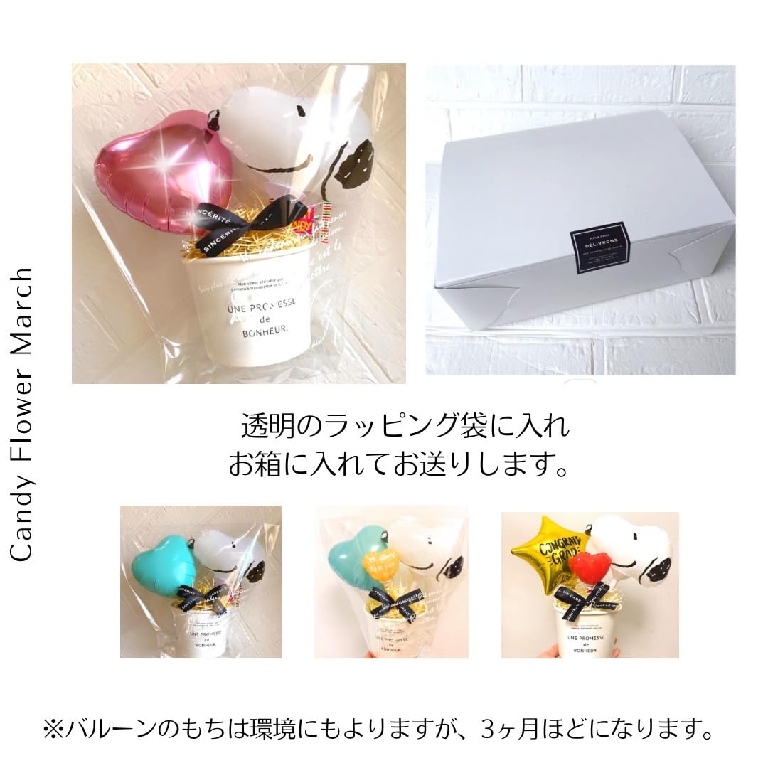Amazon | 【Candy Flower March】スヌーピーバルーンギフト (卒業