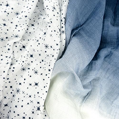 Image of HonestBaby Baby 100% Organic Cotton Swaddle Receiving Blankets (2 Pack)