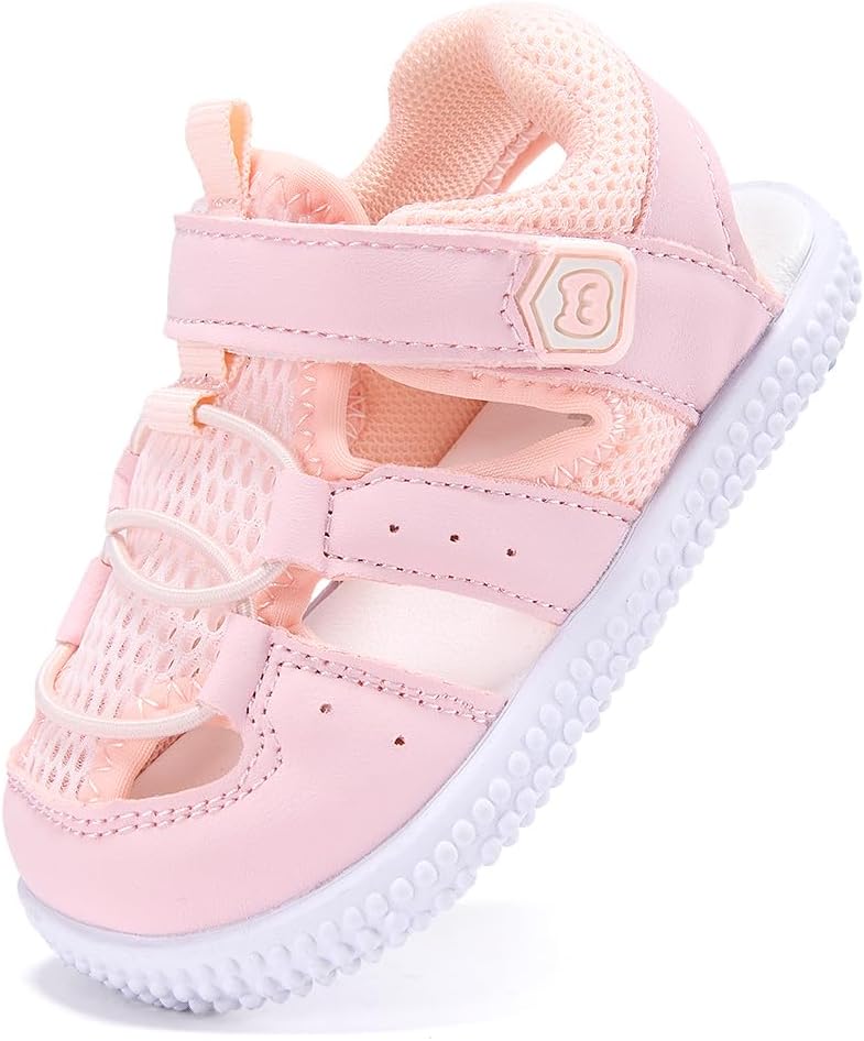 BMCiTYBM Baby Boys Girls Sandals Non-Slip Lightweight Summer Shoes for First Walkers Breathable Mesh & Easy Slip-On for Toddlers image 3