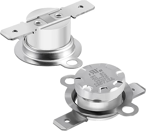 Awozkcd UL KSD301 125V 16A Fusible térmico, circuito de interruptor térmico N.O normalmente abierto encendido a 194.0 F194F y apagado a 158.0 F158F,