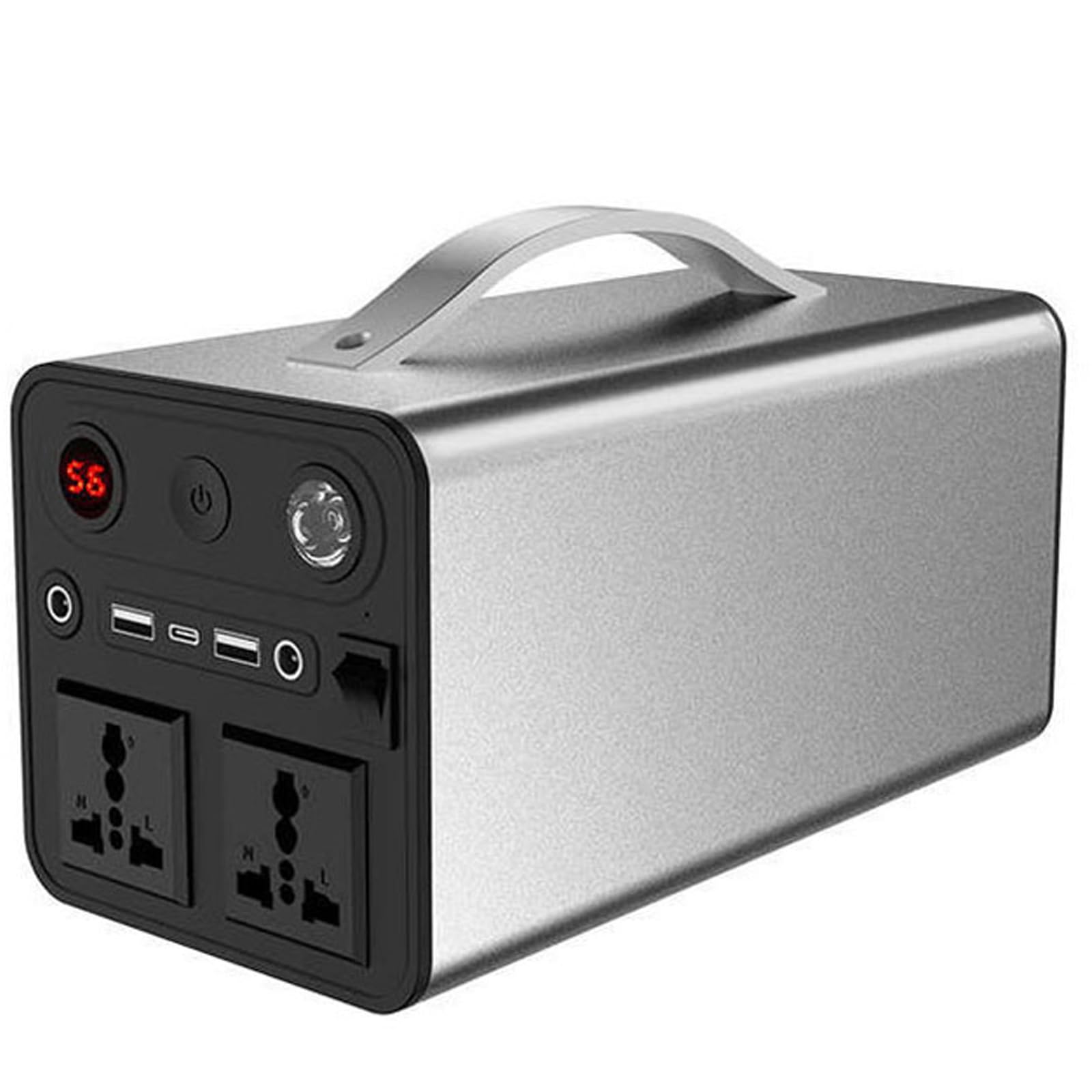 Centrale électrique Portable 300 W 90 000 mAh - 6 Ports de Sortie - Batterie Externe pour Camping, Voyage, Aventure en Plein air et Alimentation de Secours
