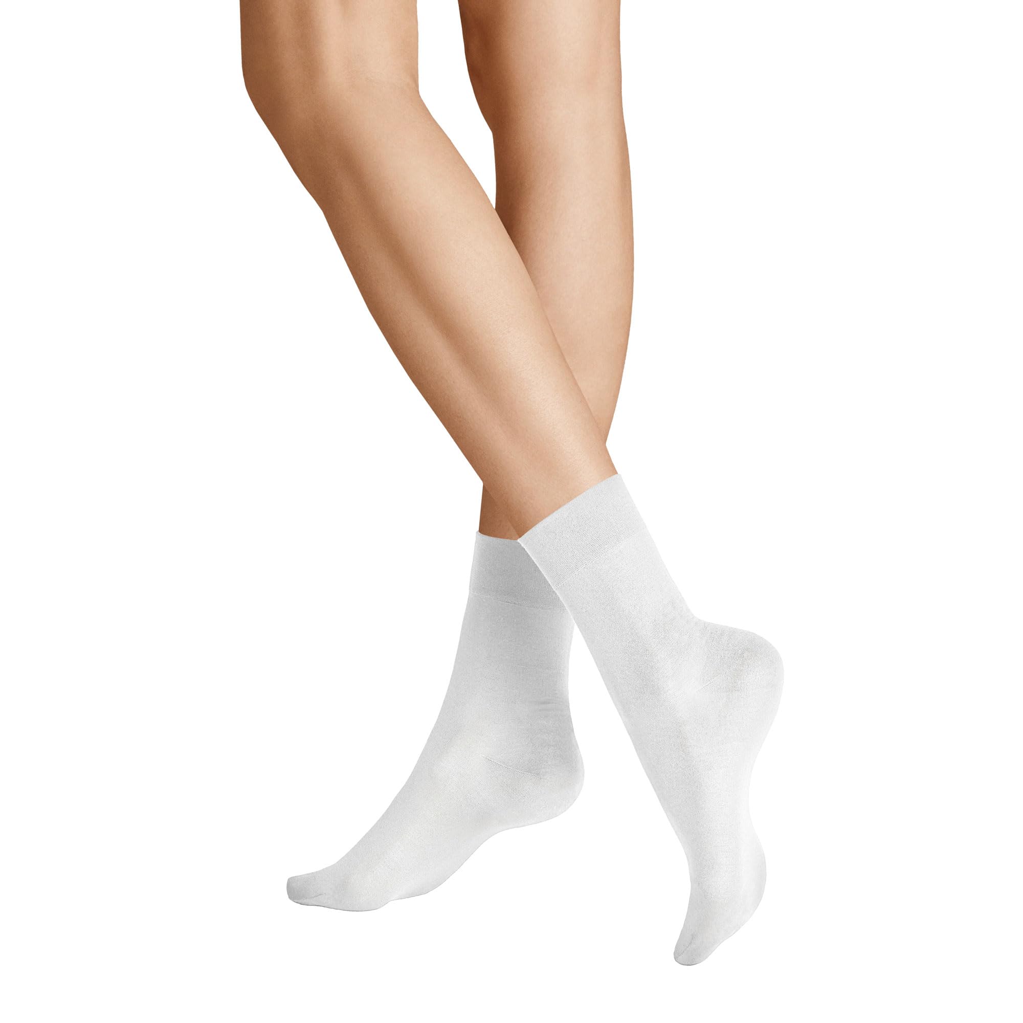 Hudson Kunert Women's Calf Socks, White (White 0008), 2.5