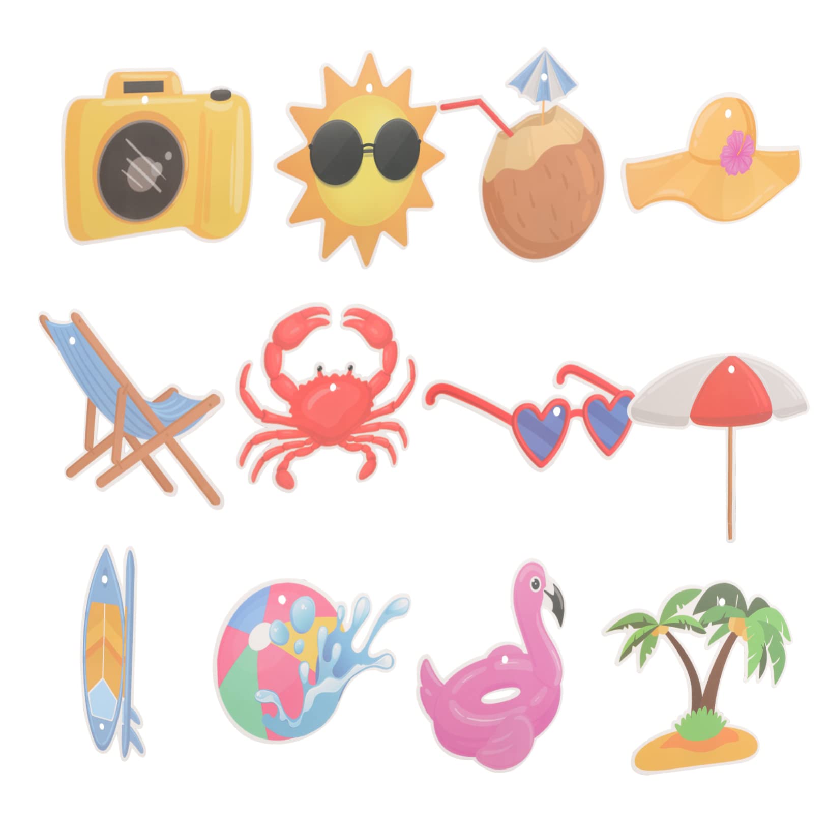 MAGICLULU 4 Set Di Decorazioni Per Feste A Tema Hawaiano Decorazioni Di Carta Da Appendere Per Feste Tropicali 12 Pezzi * 4