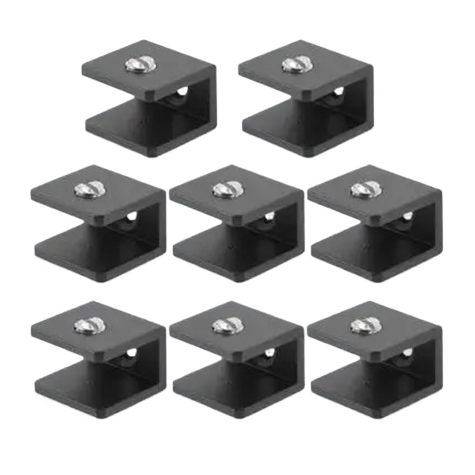 6pcs Glass Shelf Brackets for Bathroom Mirror Cabinet Clamp Hardware