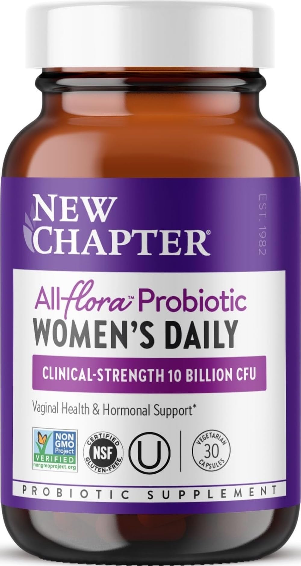 New Chapter Women's Daily Probiotic Supplement, 30 Count 30 Count (Pack of 1)