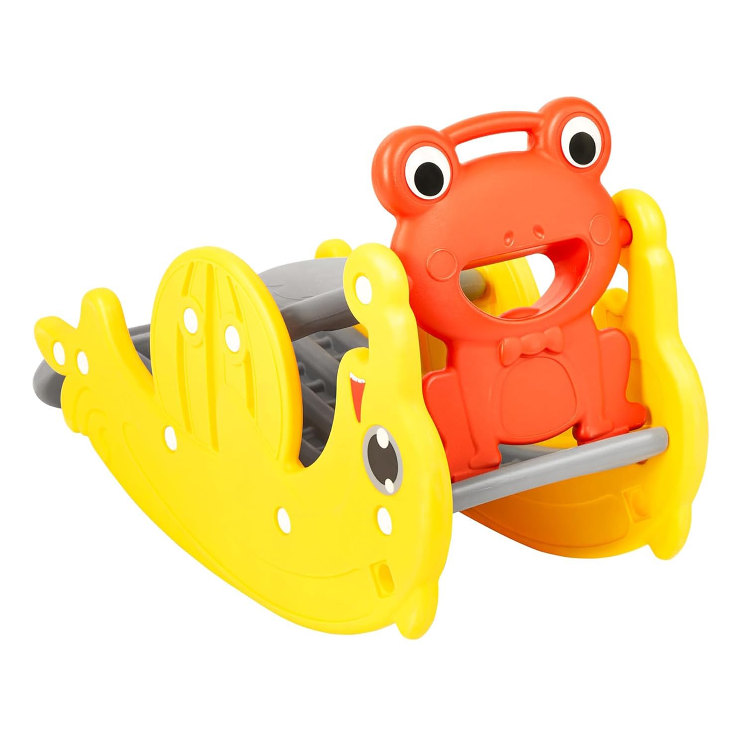Amazon Brand – Jam & Honey 2-in-1 Foldable Slide and Rocker for Toddlers | Small | Indoor & Outdoor | Safe for Boys & Girls | Age 18+ Months - 3 Years | Easy Assembly | Gift Ready