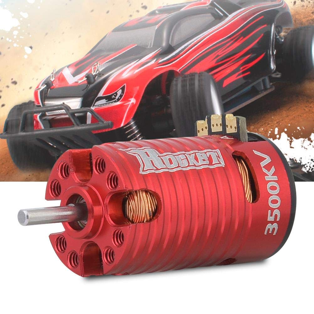 Motor RC, Cohete Mini-Z 3500KV Motor sin escobillas de 2 con Motor de Alto par de 2 y 3 Ranuras para 1/24 1/28 Modelo de Coche RC