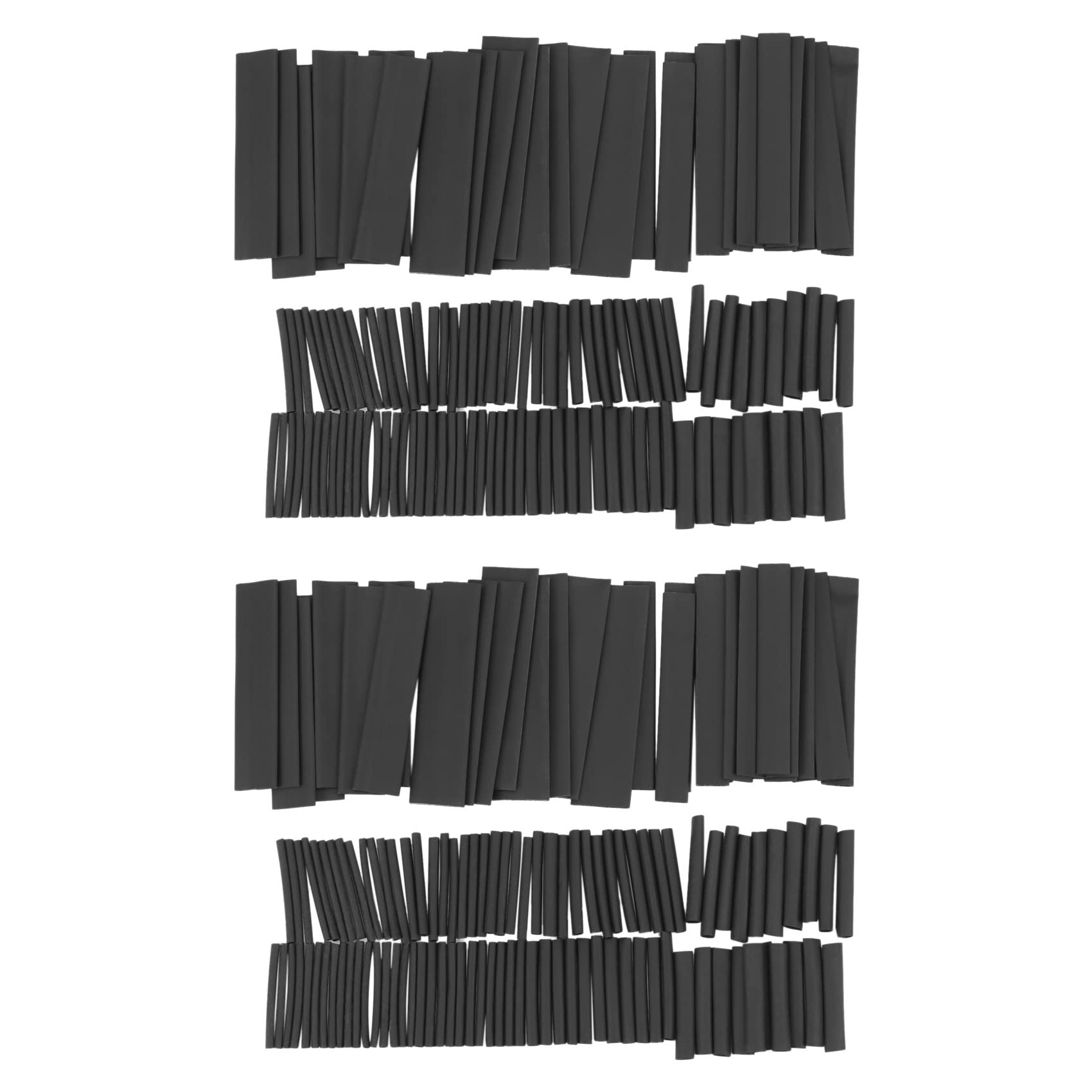 Jnchdghwa Black 254Pcs Heat Shrink Sleeving Tubing Tube Assortment Kit
