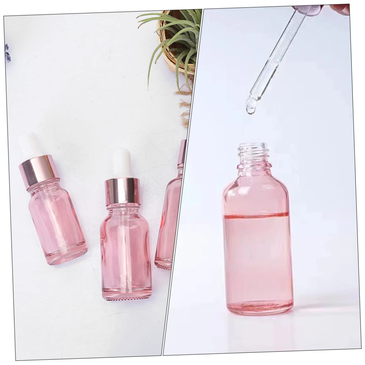 Didiseaon 30piezas Frascos Cuentagotas De Viaje Botellas De Vidrio Gotero Para Aceites Esenciales y Lociones