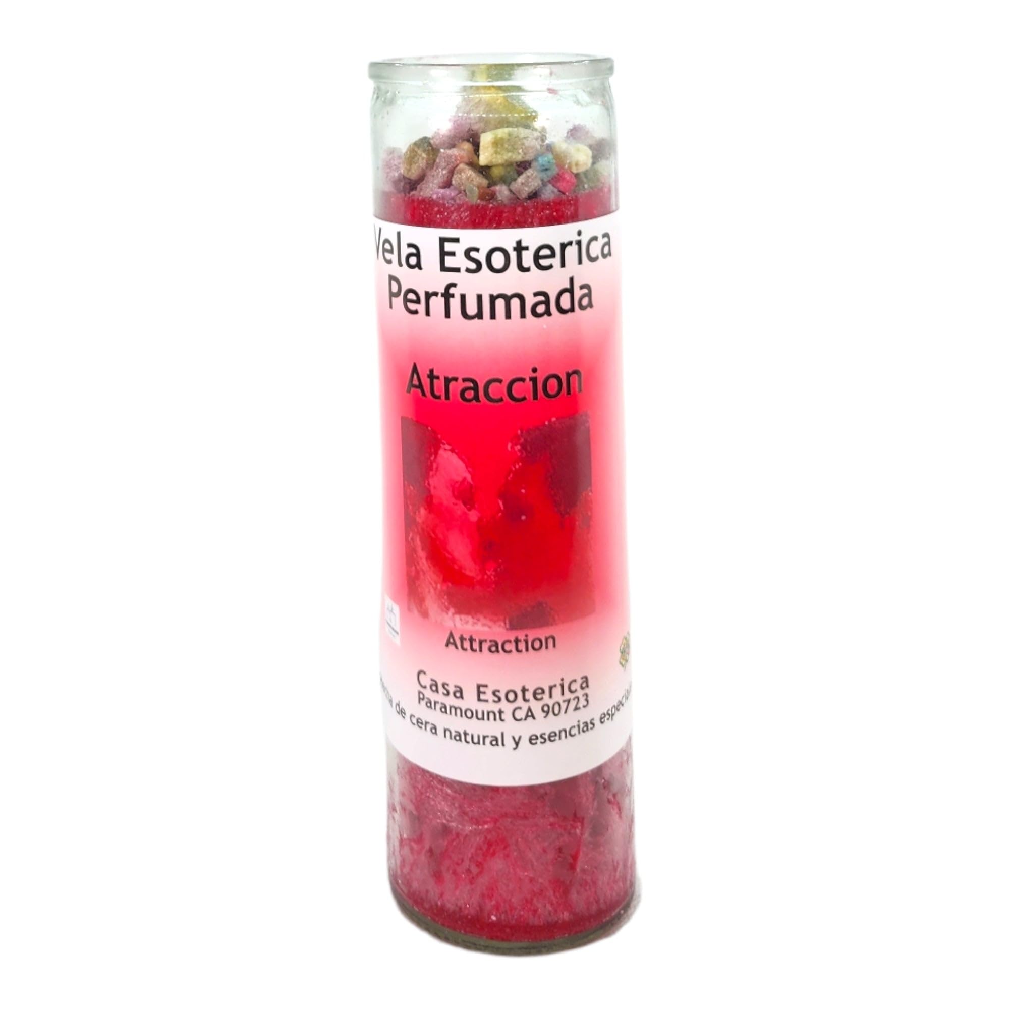 Attraction-Palm Wax Spiritual Intention Spell Candle-[RED] | Vela CASA ESOTERICA PERFUMADA- (ATRACCION)