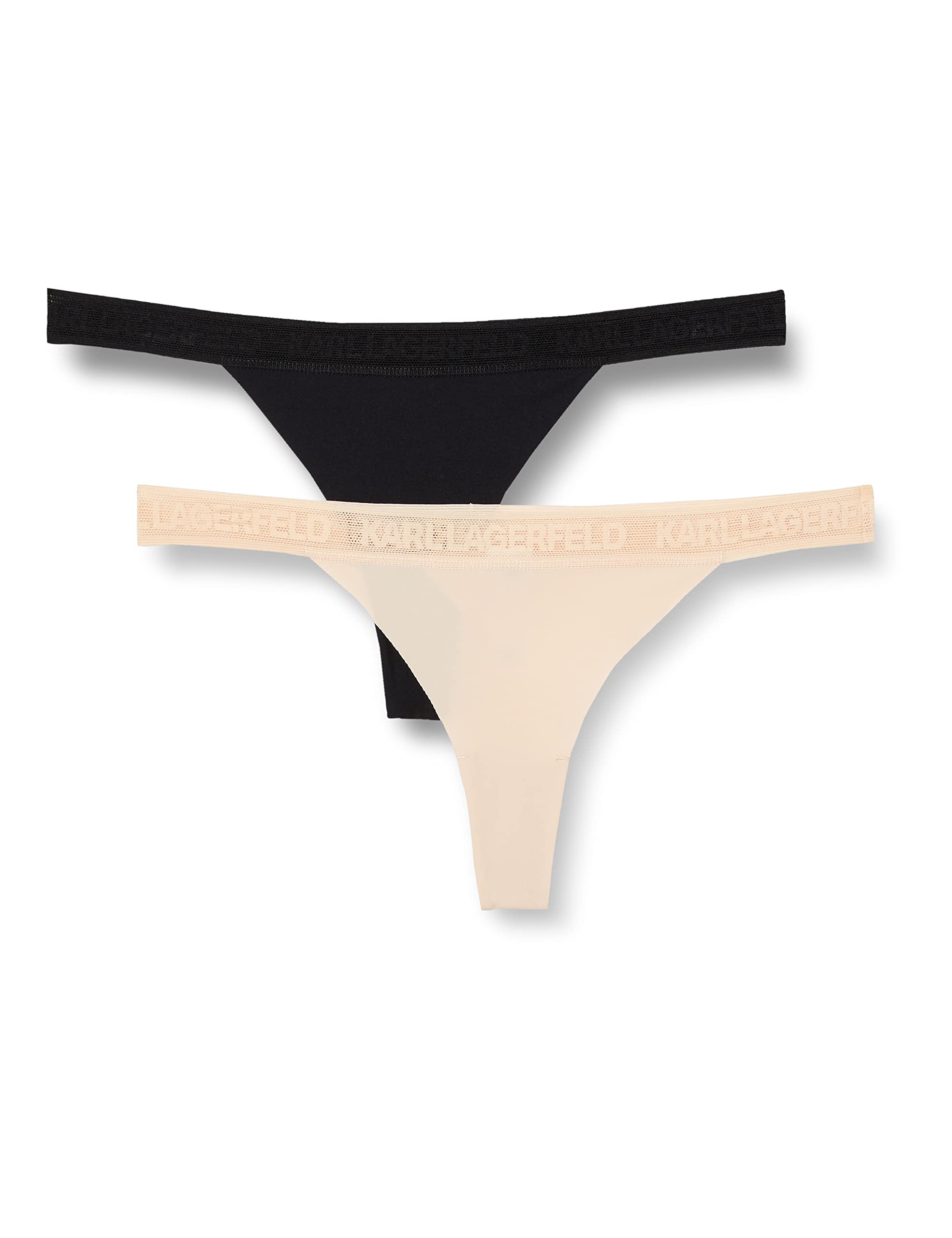 KARL LAGERFELD Women's Ultralight Logo Thong Set Thong Panties