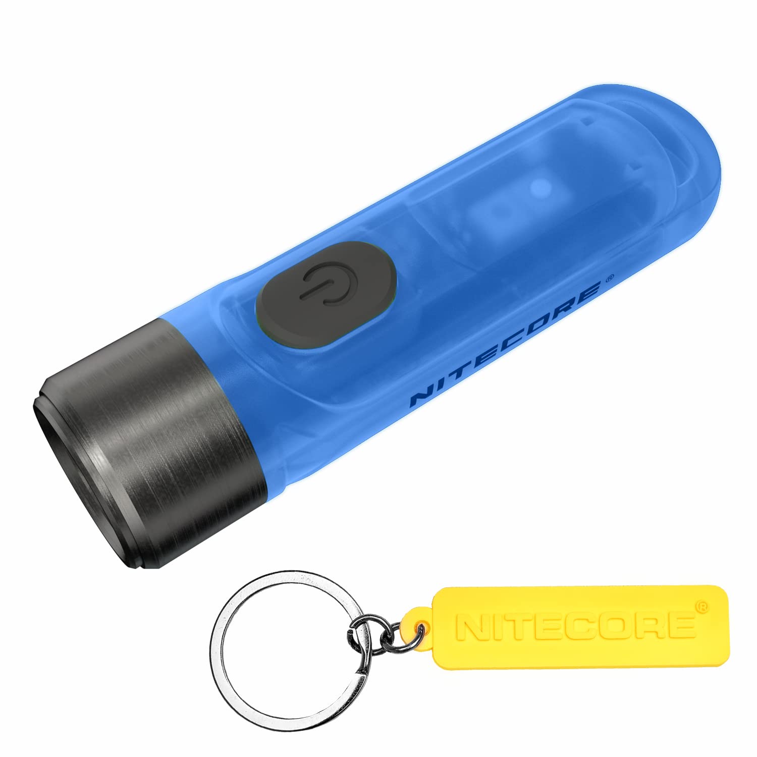 Nitecore Blue Tiki Gitd 300 Lumen Luminous Body Usb-C Rechargeable Edc Keychain Flashlight Tag