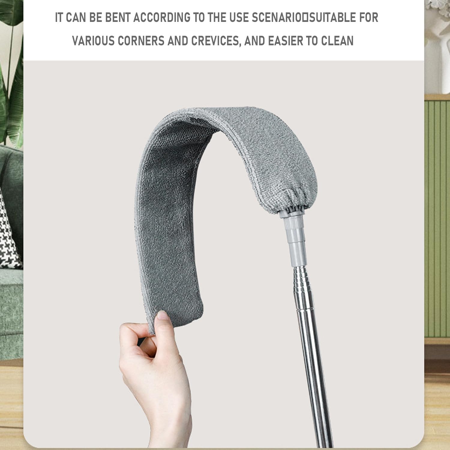 Retractable Gap Dust Cleaner Brush pcs Replacement Duster Cloth, 100