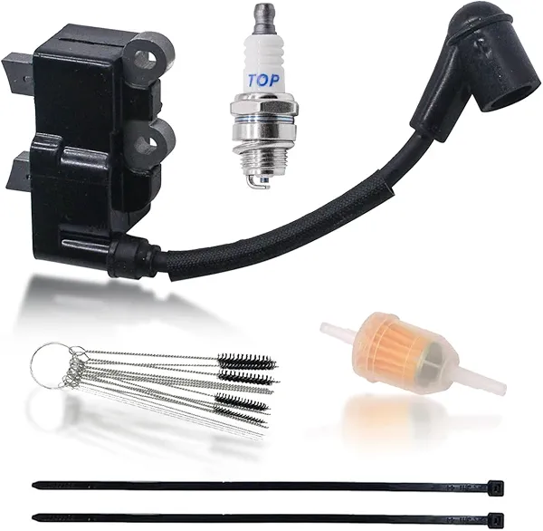 291337001 Ignition Coil Fit for Ryobi RY251PH RY252CS RY253SS RY254BC 2 Cycle 25cc Trimmer Brush Cutter with Spark Plug