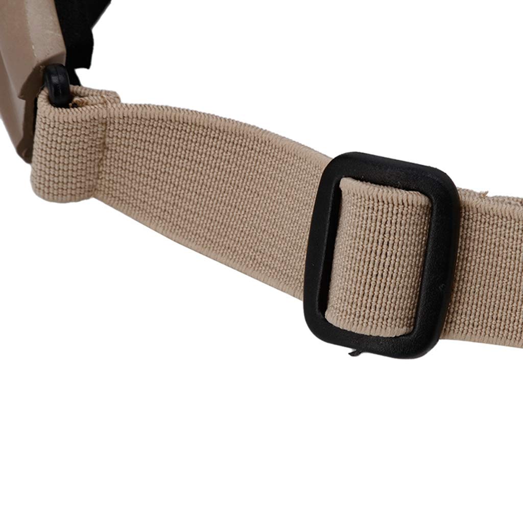 Lergo - Occhiali tattici per moto, Airsoft, protezione degli occhi, anti appannamento, in metallo