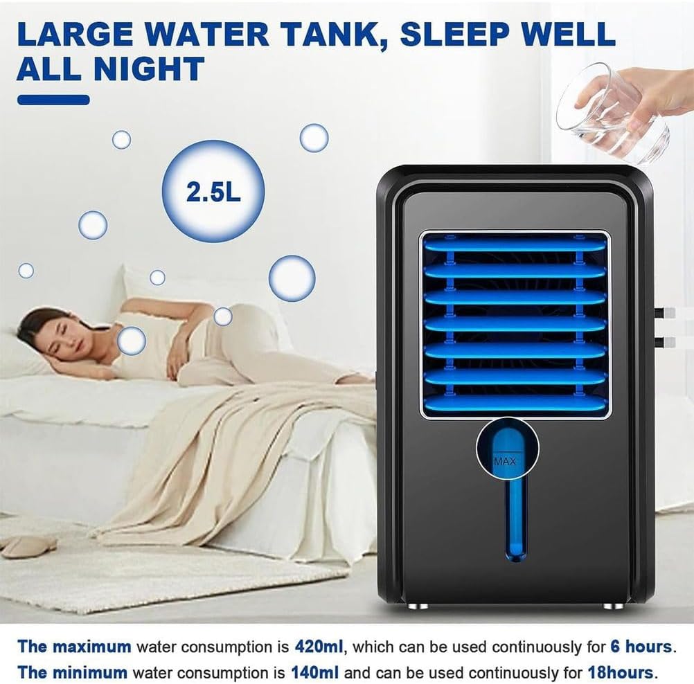 Electric Water Cooled Mattress Pad for Night Sweats – Circulating Sleep Cooling System for Hot Sleepers – Chilled Bed Topper Cooling Mat, Blue – 160x70cm / 160x140cm,Double