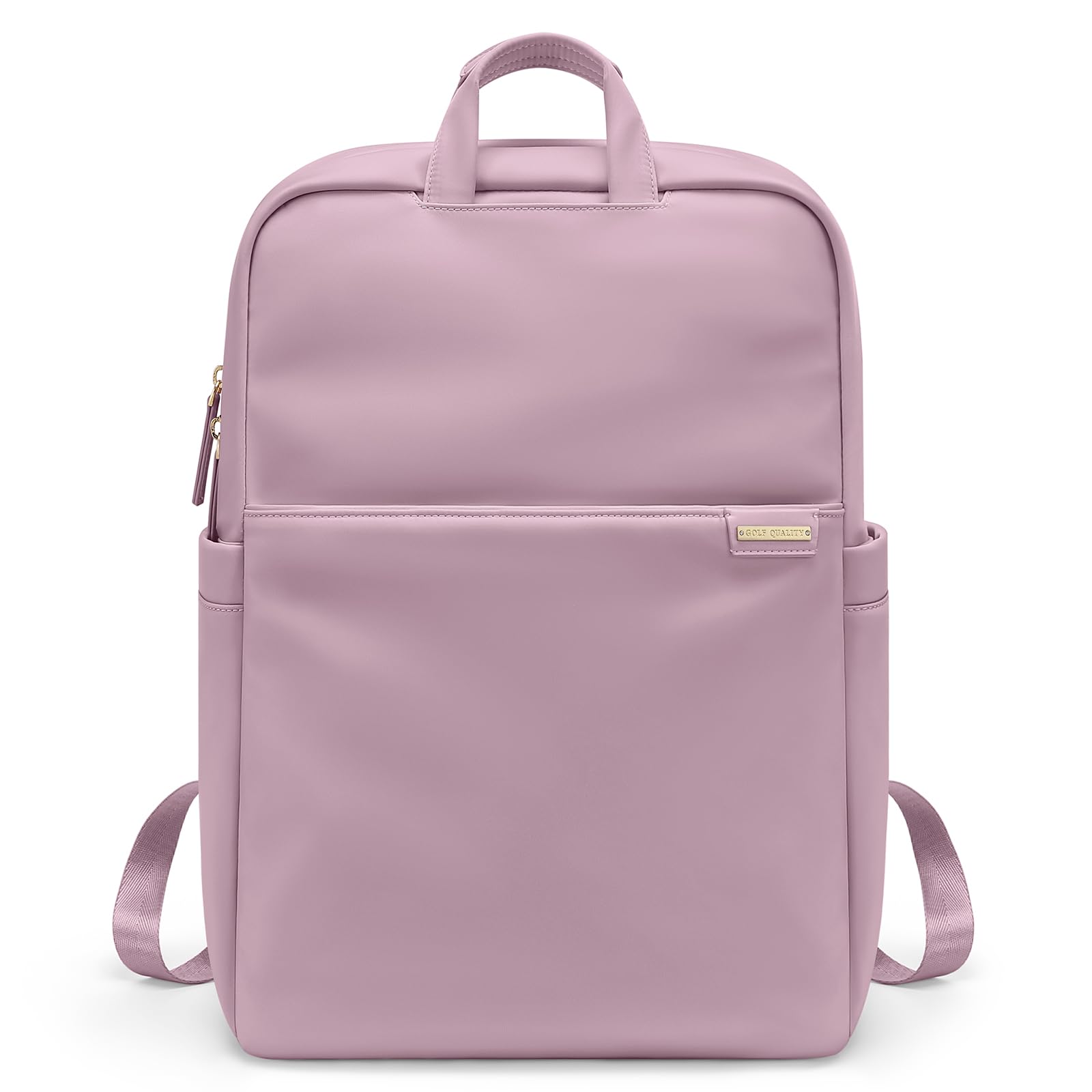 GOLF QUALITY Schlanker Laptop-Rucksack für Damen, leichter Business-Rucksack für Damen, Computertasche, Geldbörse für Pendler, passend für 35,6 cm, Rosa/Violett