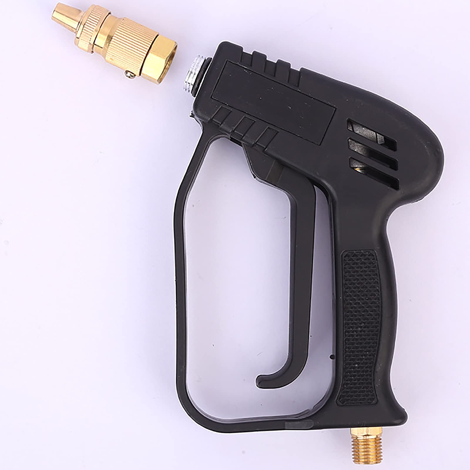 Pistola a Spruzzo per Irrigazione Maniglia in ottone Plastica Autolavaggio Acqua Pistola da giardino Giardino per la pulizia per La Pulizia Dell'irrigazione
